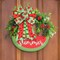 2 Rolls 10 Yards Summer Wired Edge Ribbon, 2.5inch Green White Stripe Burlap Ribbon, Watermelon Gift Wrapping Ribbon for Farmhouse Party DIY Craft Summer Wreaths